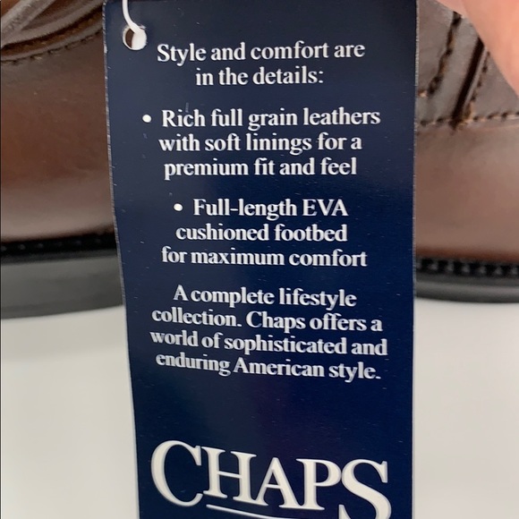 Chaps men’s 9.5 Lipscomb oxford loafers leather - Picture 6 of 7